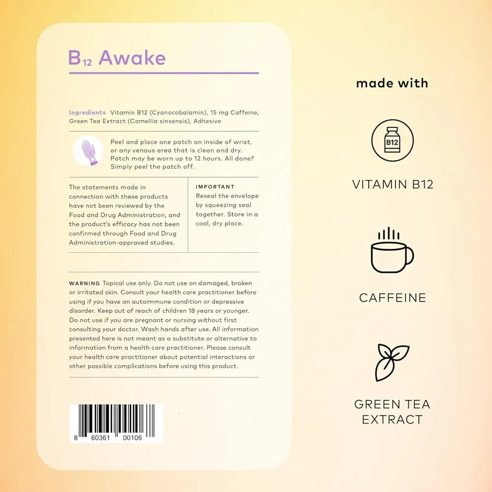 B12 Awake Transdermal Patches