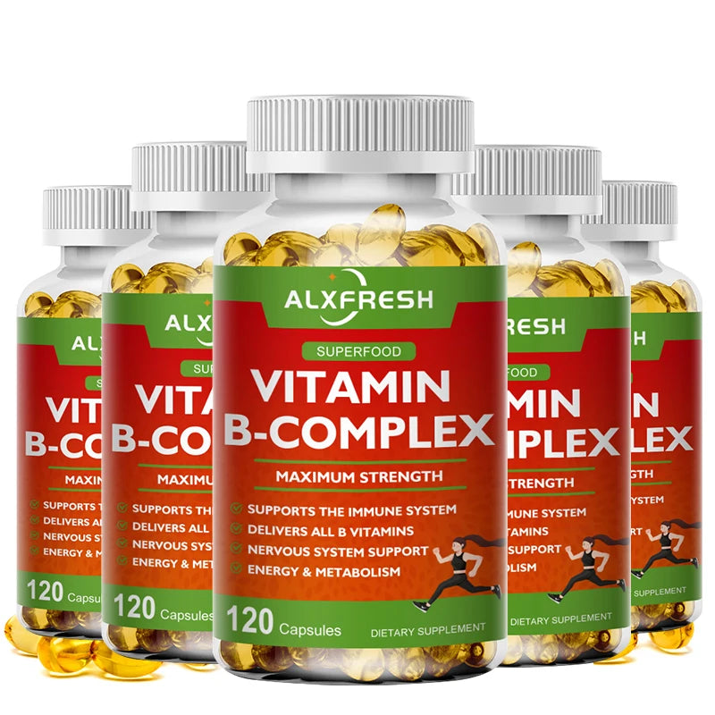 Alxfresh Vitamin B Complex bottle - comprehensive B vitamin supplement