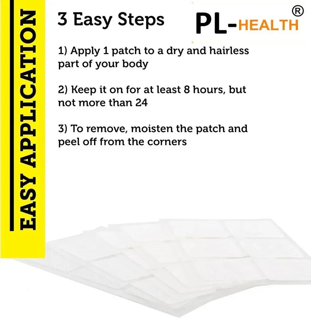 30 Oregano Oil Transdermal Patches with Black Seed Oil, Garlic & Elderberry