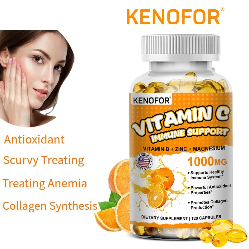 Vitamin C 1000mg capsules - pharmaceutical grade vitamin C