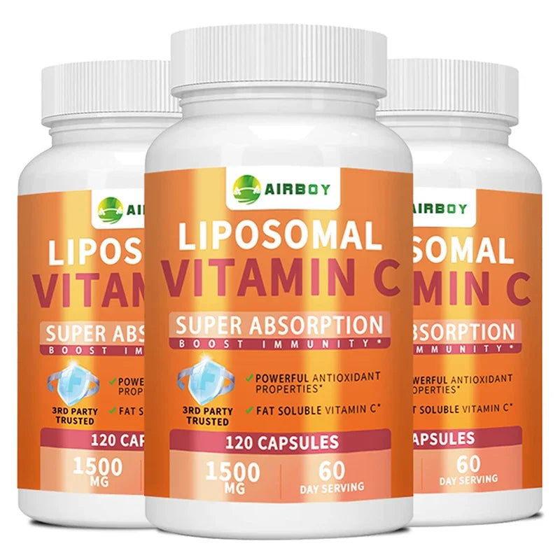 Liposomal vitamin C packaging - sunflower lecithin supplement
