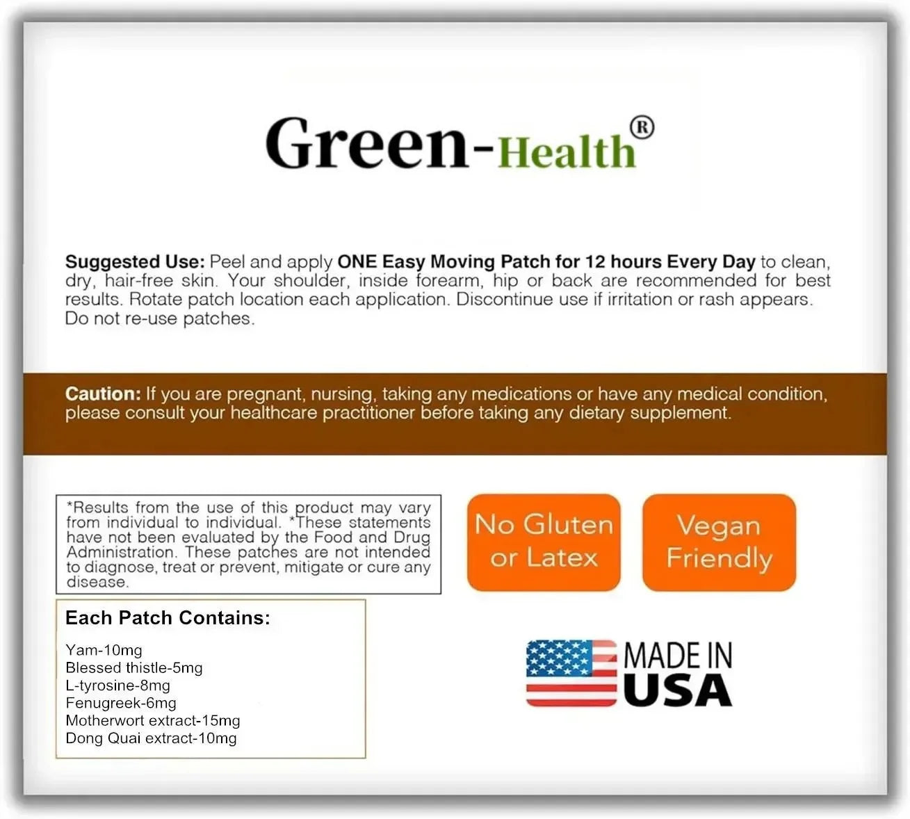 30 NAC L-Glutathione Transdermal Patches - Milk Thistle Extract Vitamin C
