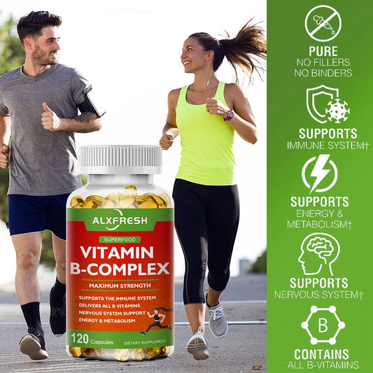 Alxfresh vitamin B complex packaging - B vitamin formula

