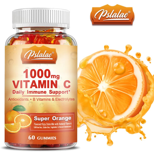 Vitamin C gummies packaging - orange flavored vitamins
