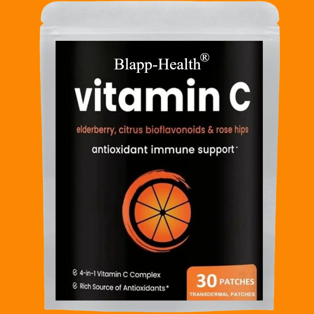 30 Vitamin C Transdermal Patches - Elderberry Rose Hips Citrus Bioflavonoids