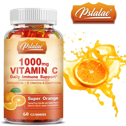 Vitamin C Gummies Orange Flavored bottle - chewable vitamin supplement
