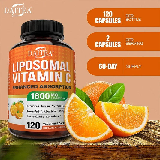 Liposomal vitamin C complex packaging - enhanced absorption capsules
