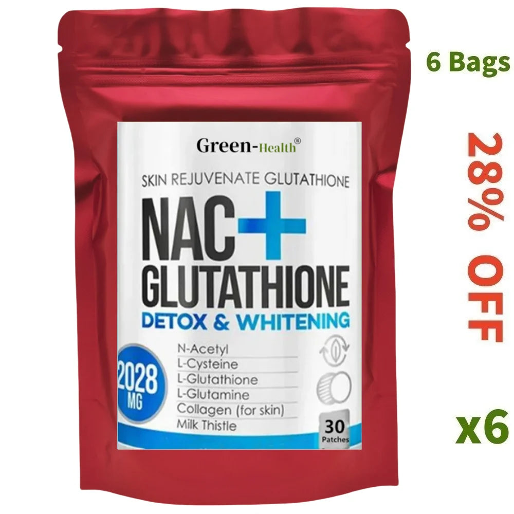 30 NAC L-Glutathione Transdermal Patches - Milk Thistle Extract Vitamin C